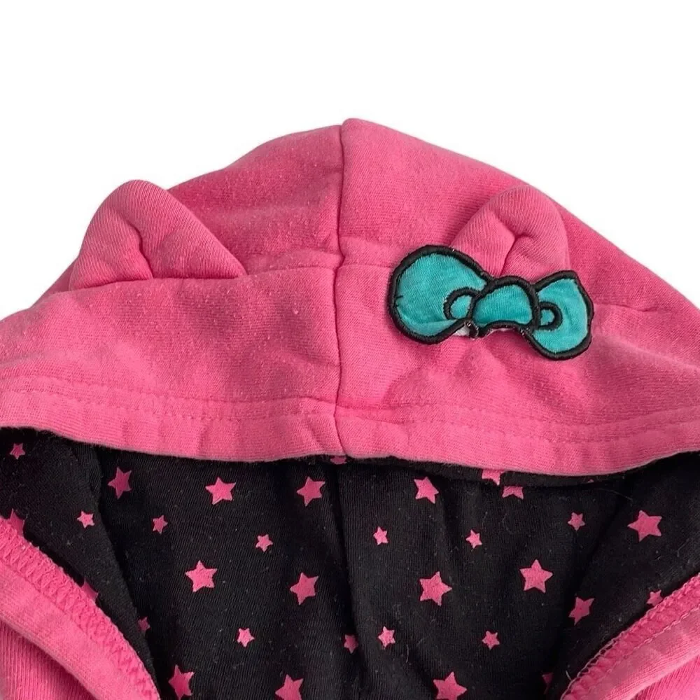 Hello Kitty Hooded Sweatshirt w/Ears and Pockets - 3T